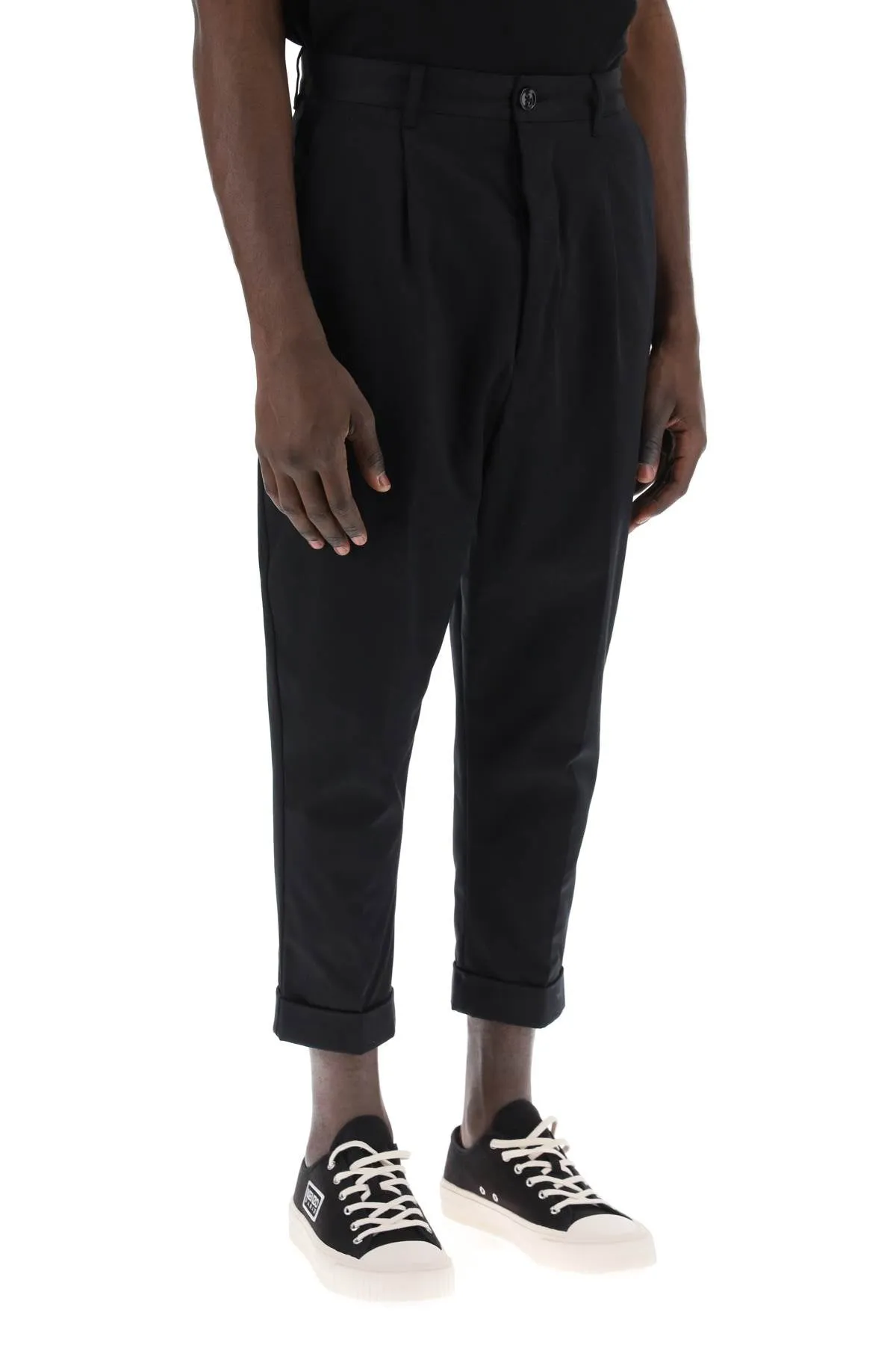 Ami Alexandre Matiussi Cotton Carrot Pants For Men