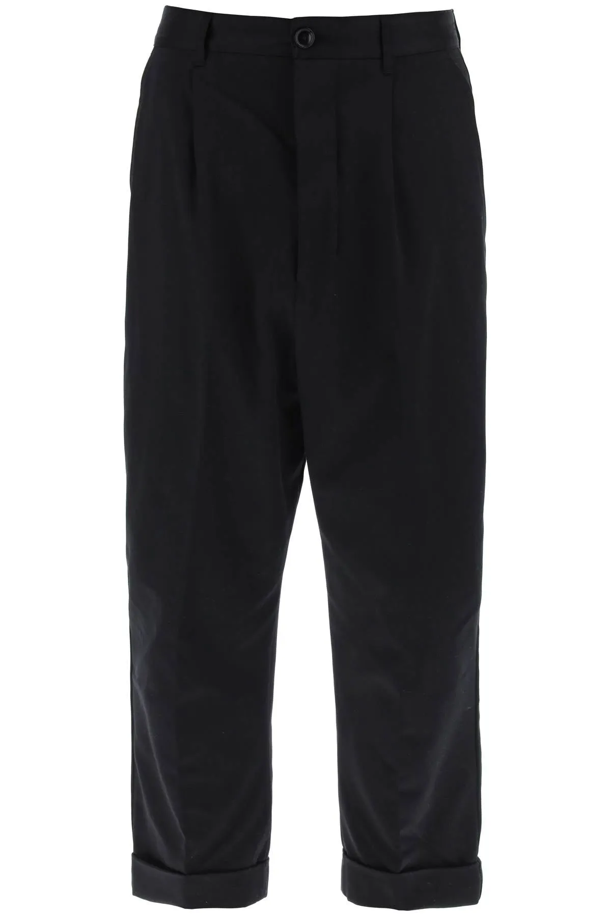 Ami Alexandre Matiussi Cotton Carrot Pants For Men