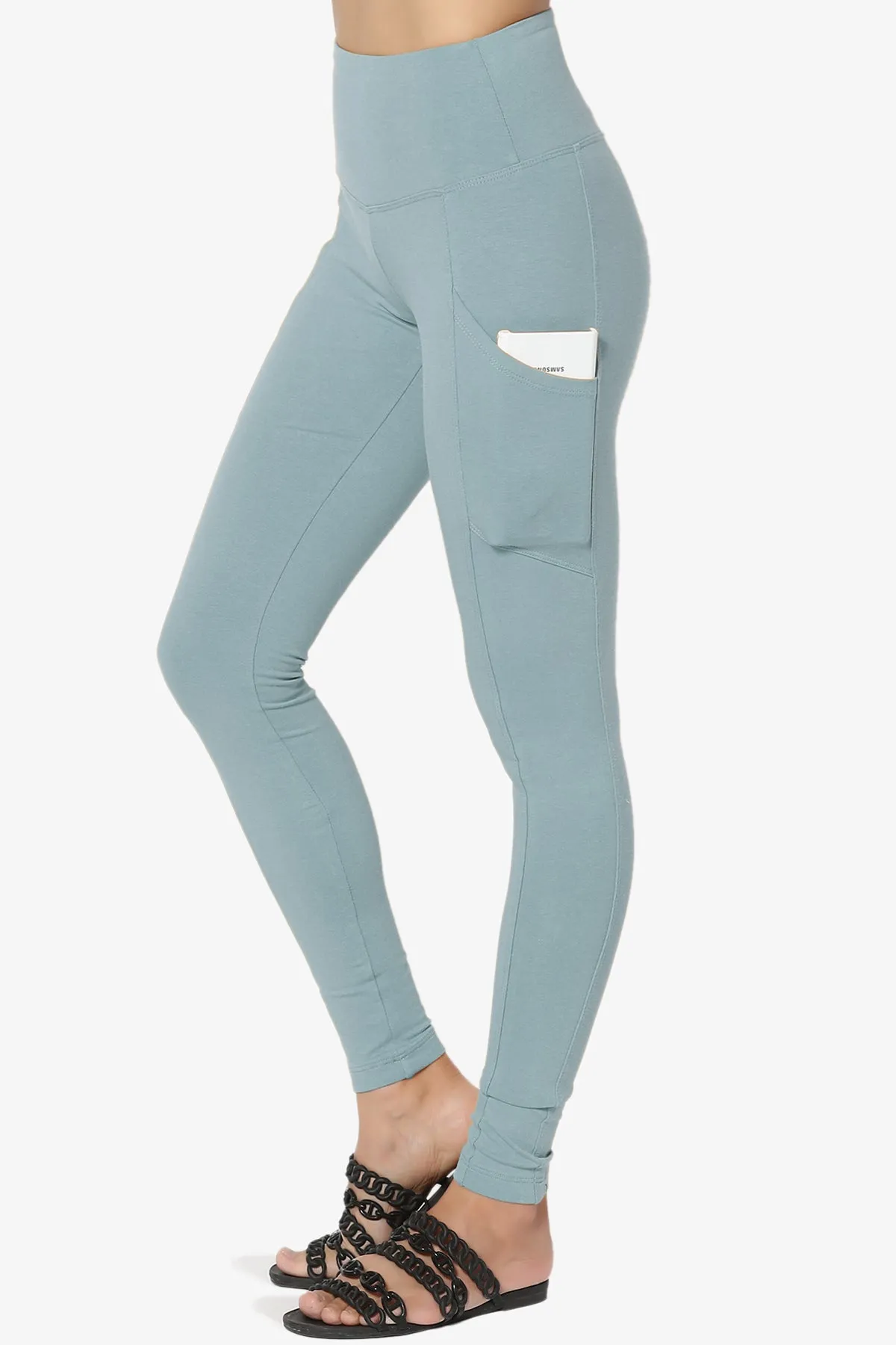 Ansley Luxe Cotton Leggings with Pockets PLUS