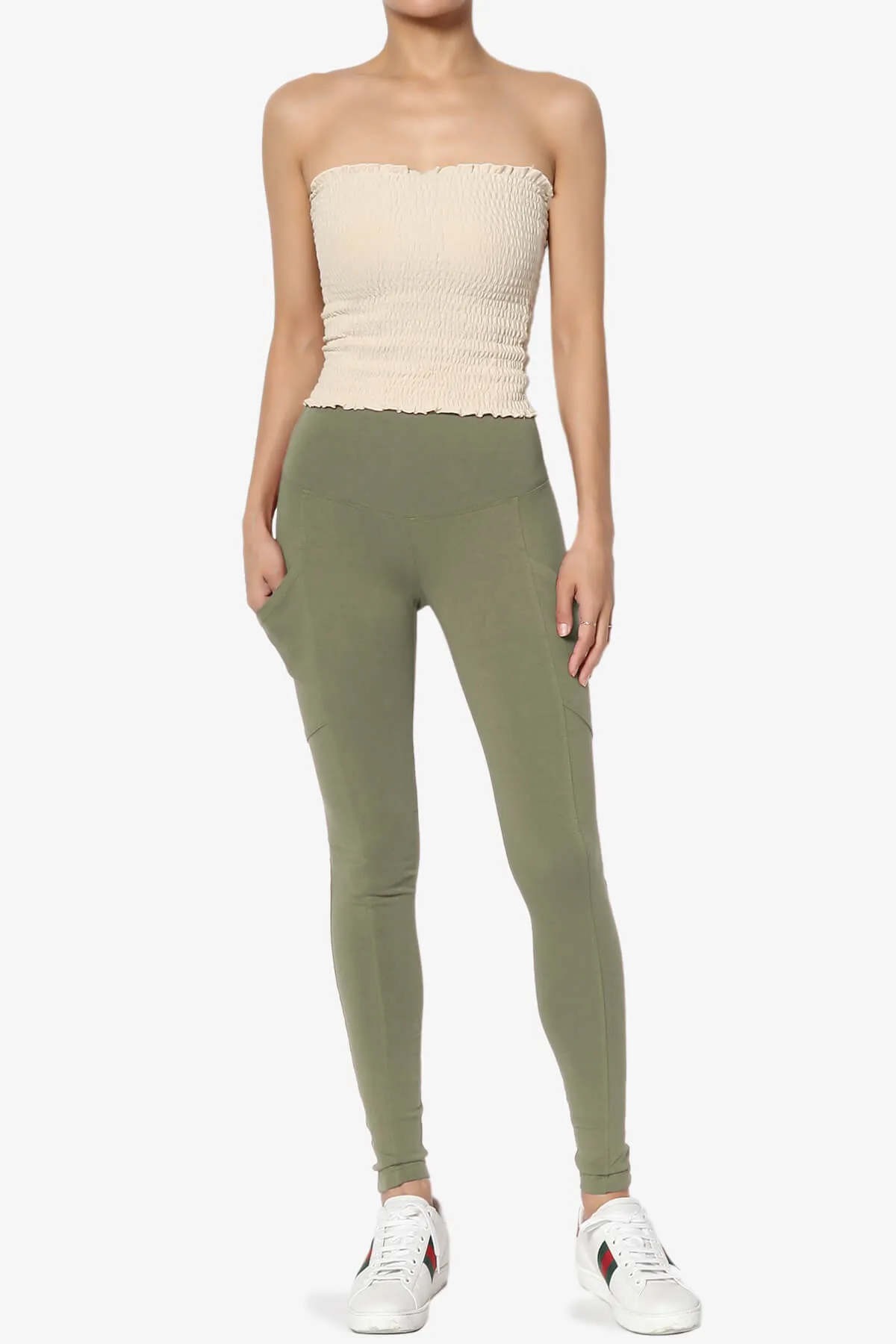 Ansley Luxe Cotton Leggings with Pockets PLUS