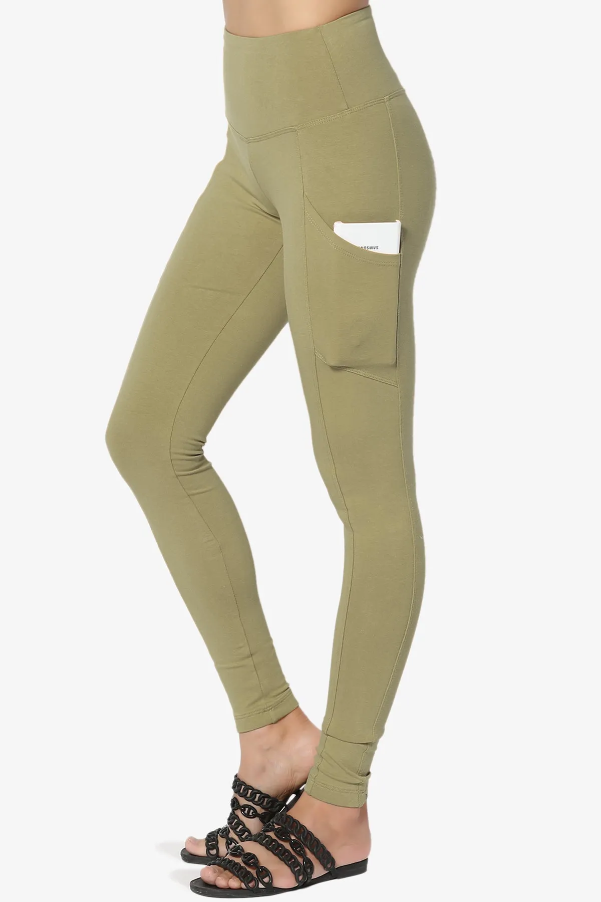 Ansley Luxe Cotton Leggings with Pockets PLUS