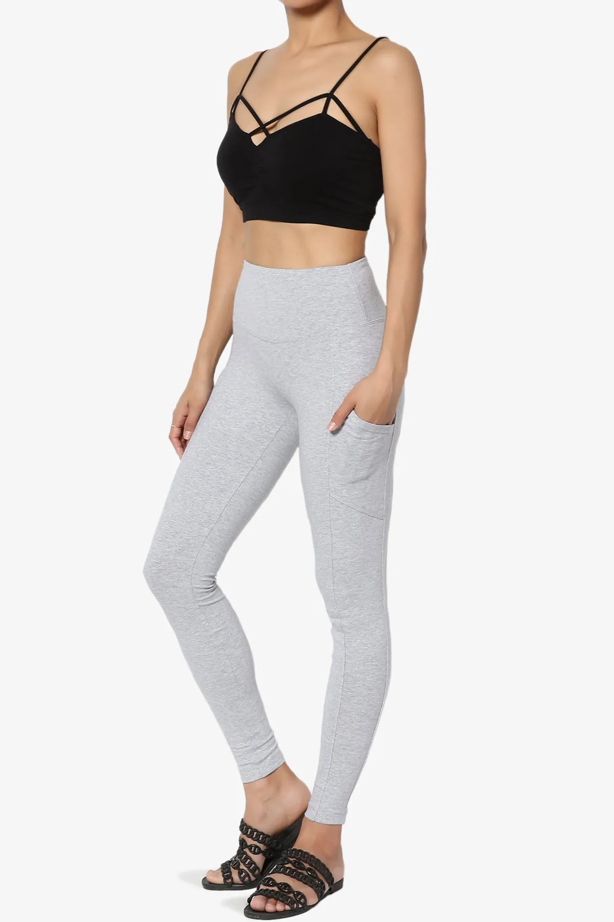 Ansley Luxe Cotton Leggings with Pockets PLUS