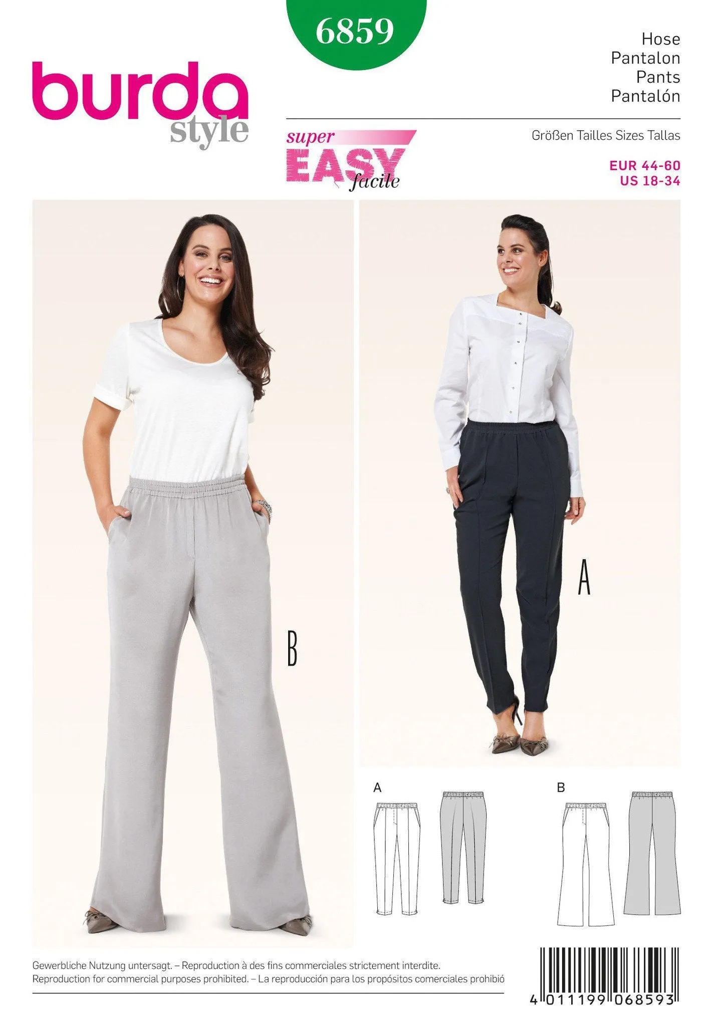 BD6859 Misses Trousers