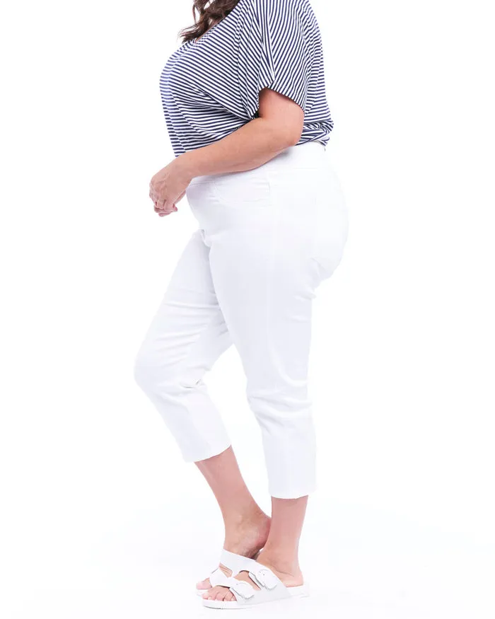 Betty Basics Maisie Capri Jean White