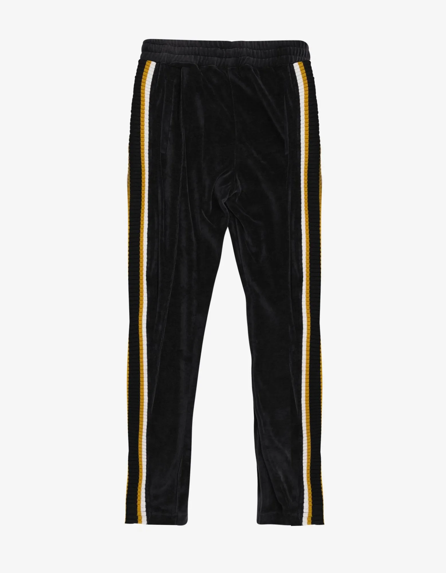 Black & Yellow Chenille Track Pants