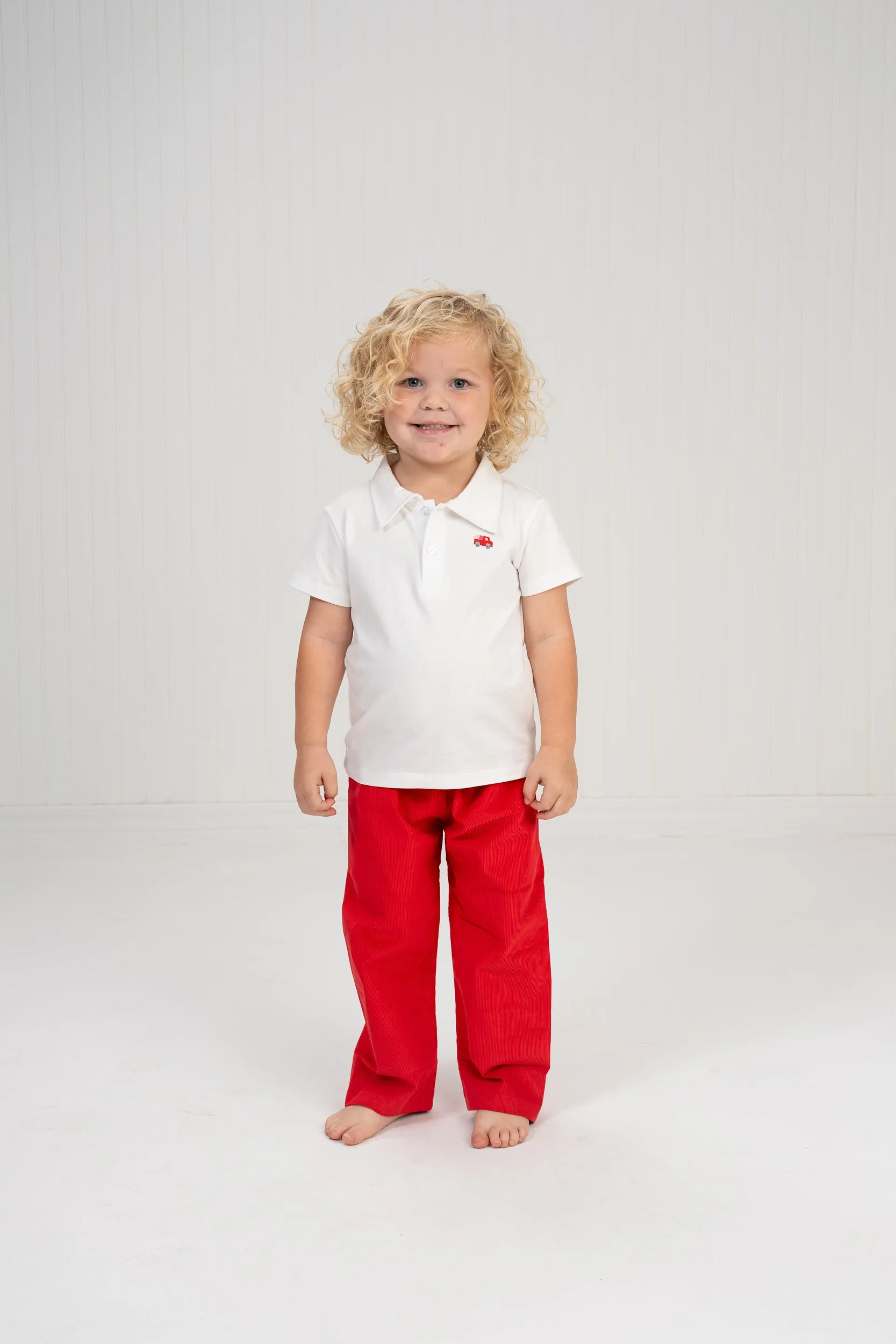 Boy's Red Cord Pants