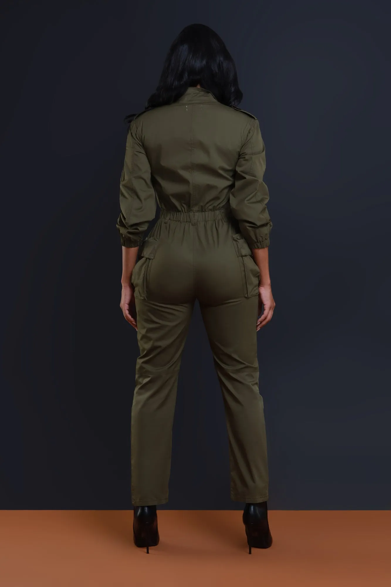 Call Of The Wild Cargo Jumpsuit - Olive