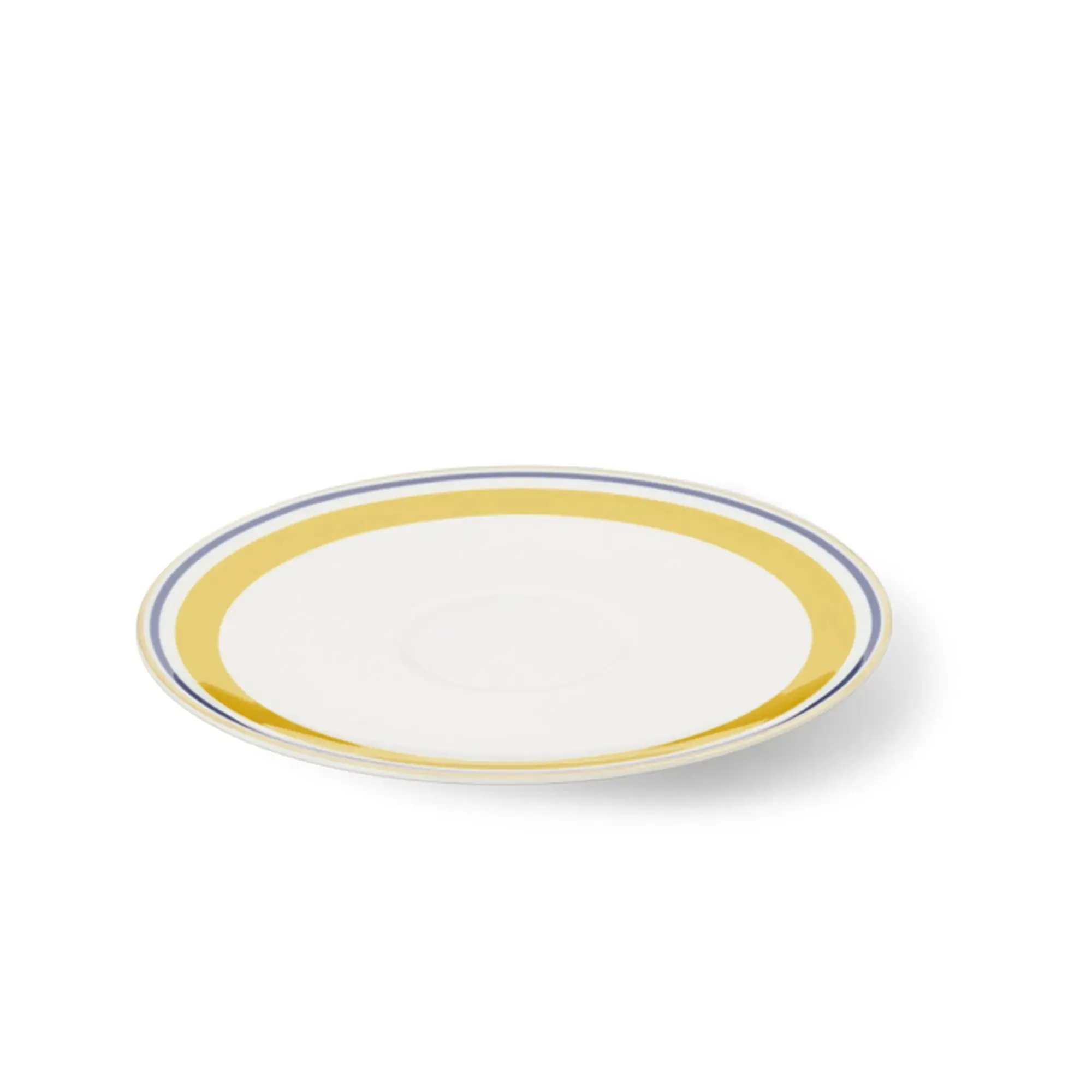 Capri - Espresso Saucer Yellow/Blue 4.4in | 11.3cm