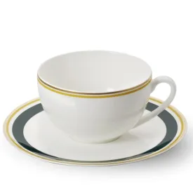 Capri - Set Espresso Cup Dark Green/Yellow 3.7 FL OZ | 0.11L