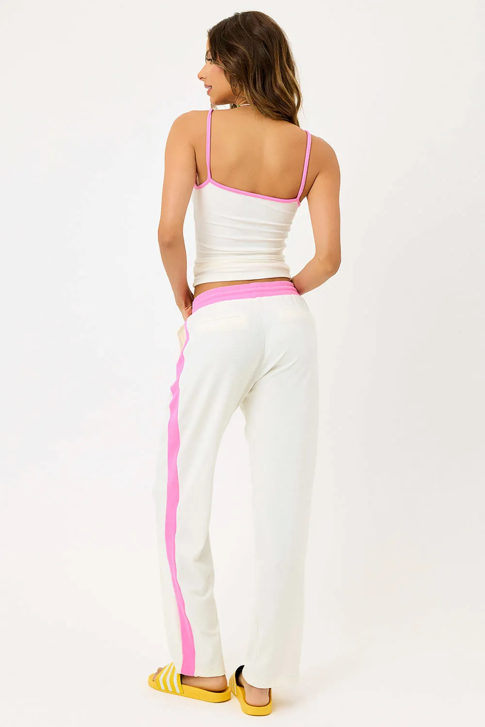 Cari Terry Track Pants - Strawberry Shortcake