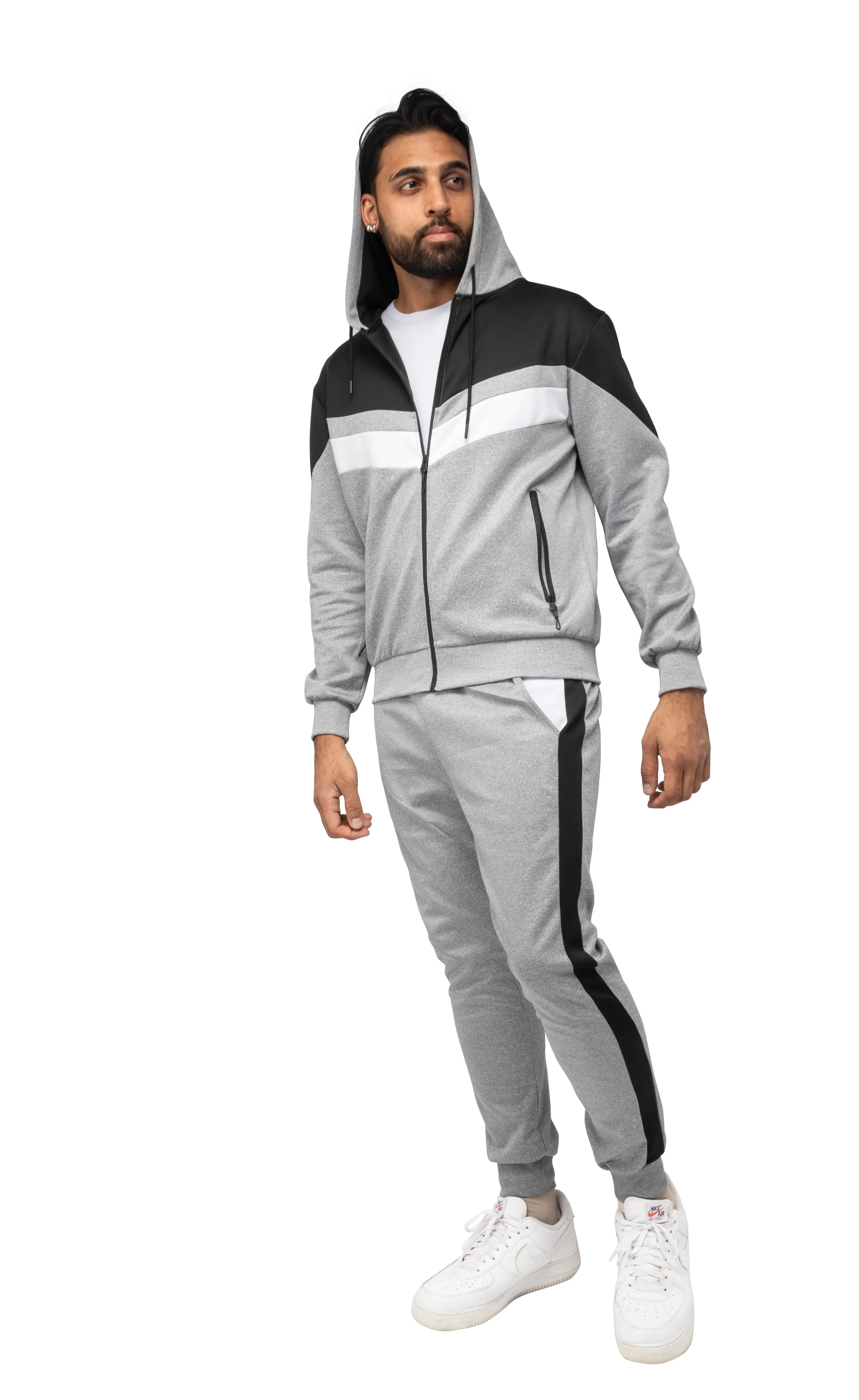 Cultura Men's Zip Up Hoodie Track Suit Sweatsuit