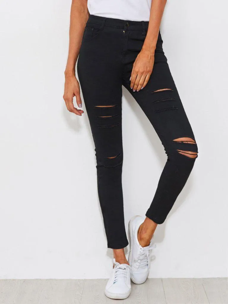 Distressed Skinny Jeans