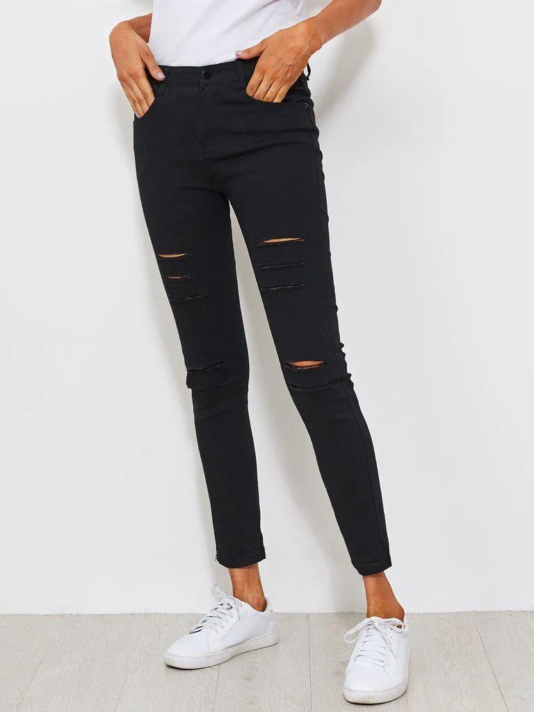 Distressed Skinny Jeans