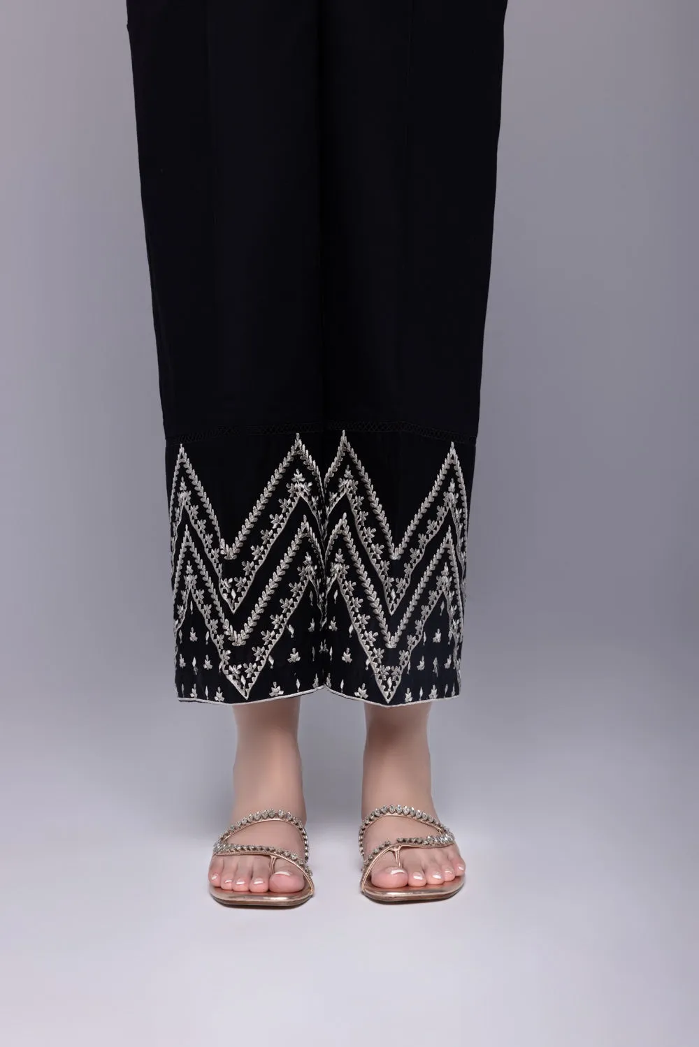 Embroidered Cambric Culottes