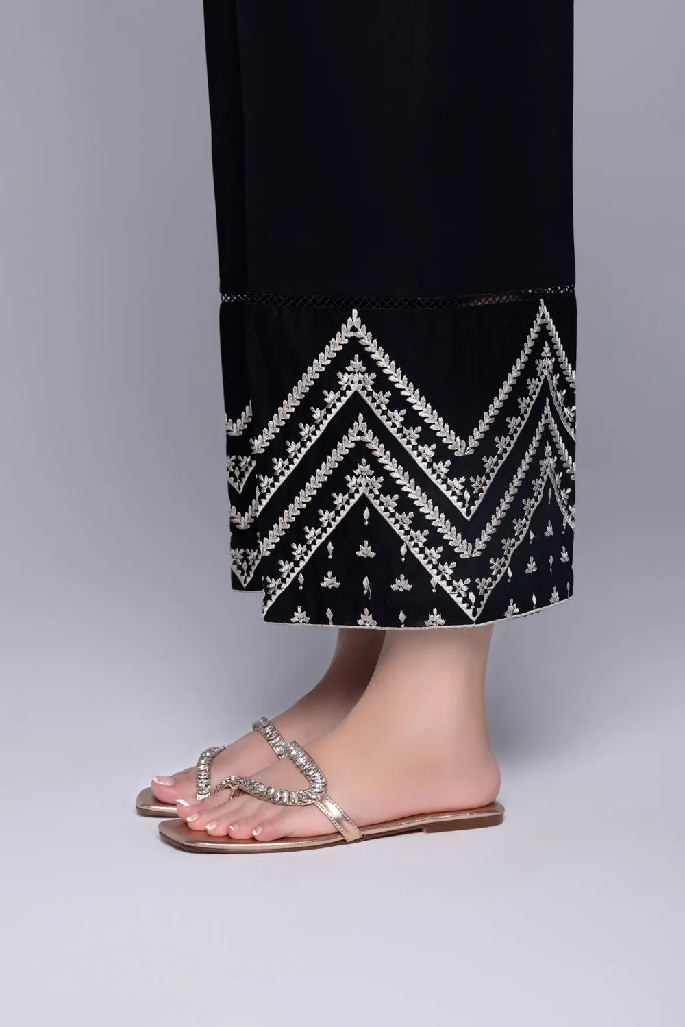 Embroidered Cambric Culottes