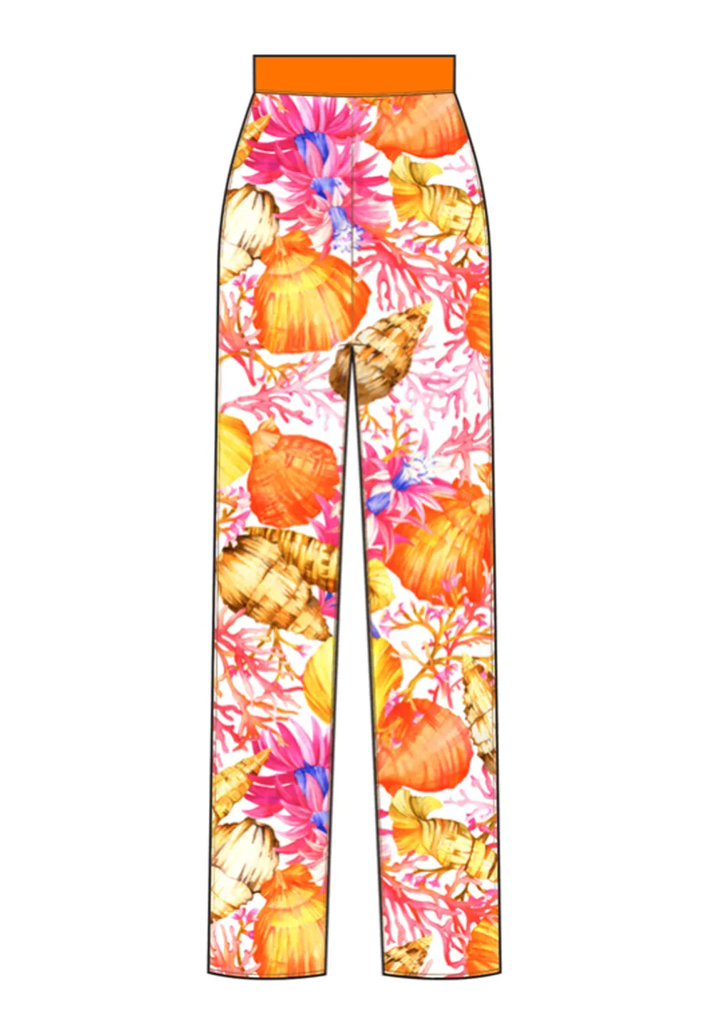 Euphoria - Magic Reef Pants (Neon Orange)