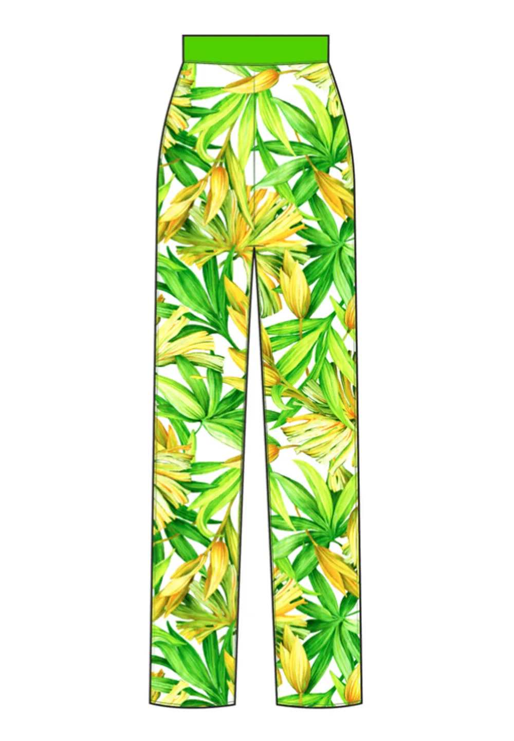 Euphoria - Secret Garden Pants (Neon Green)