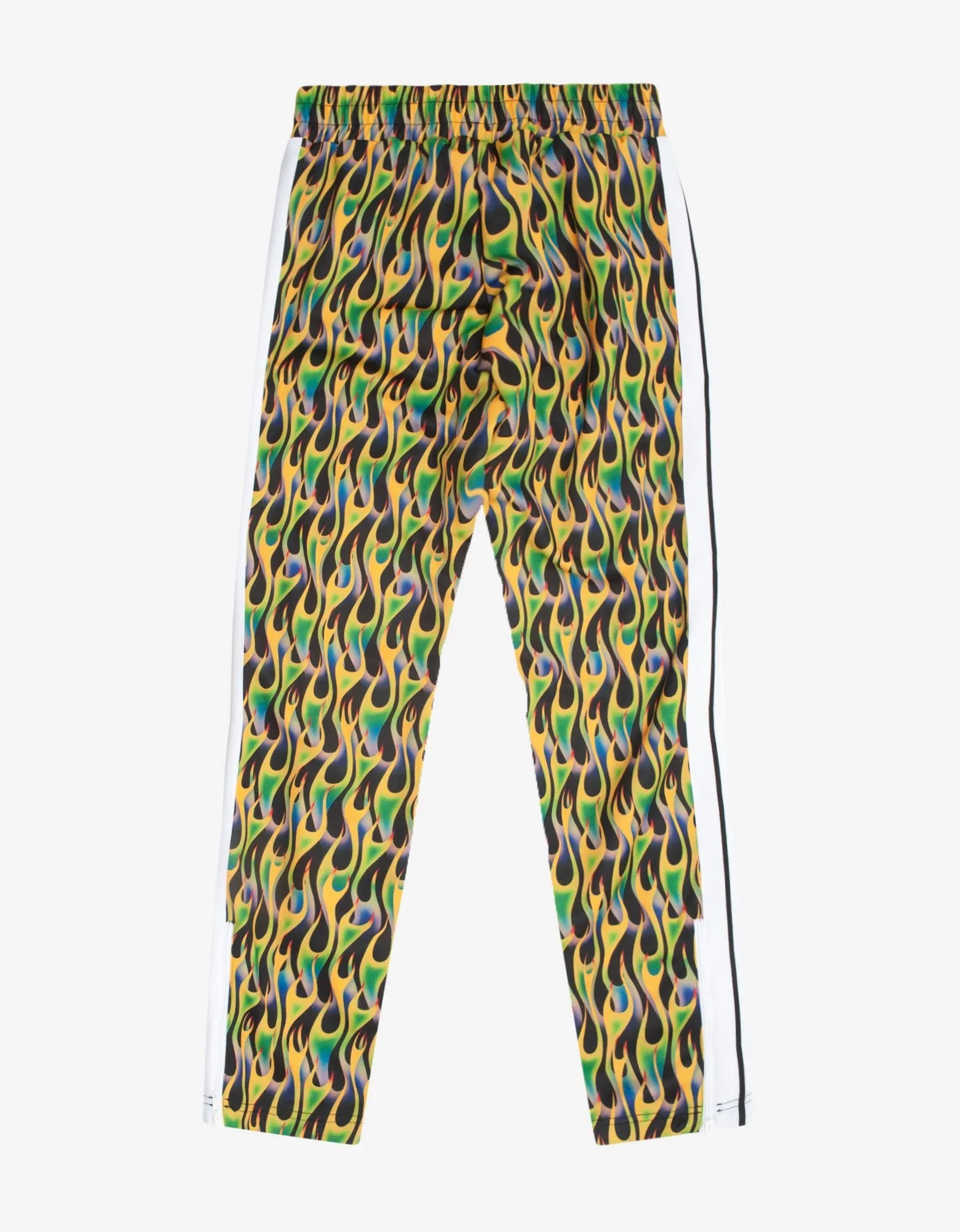 Green Burning Print Track Pants -