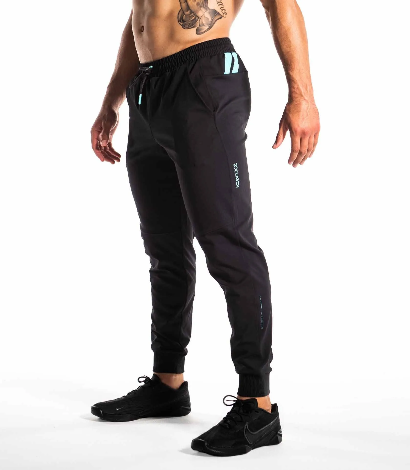 ICONX 2 PERFORMANCE PANTS - BLACK/NEON TEAL