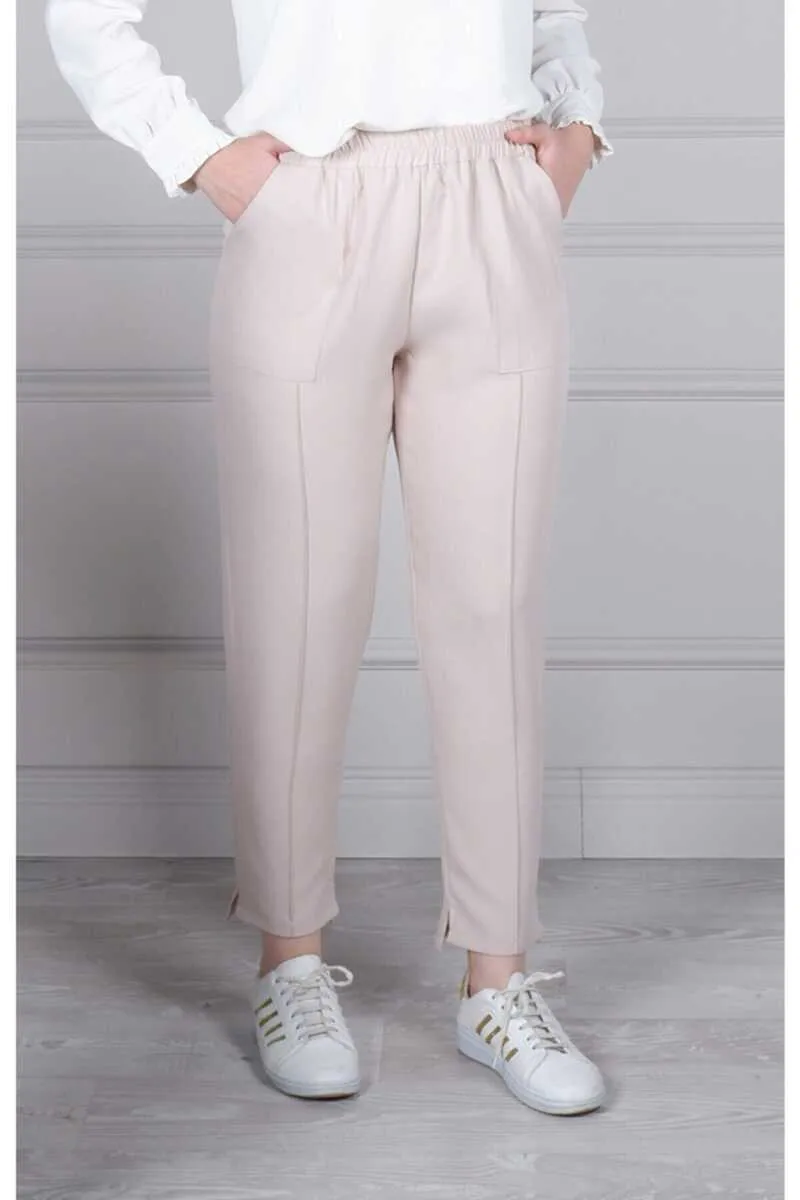 Invee 6315 Carrot Pants Light Beige