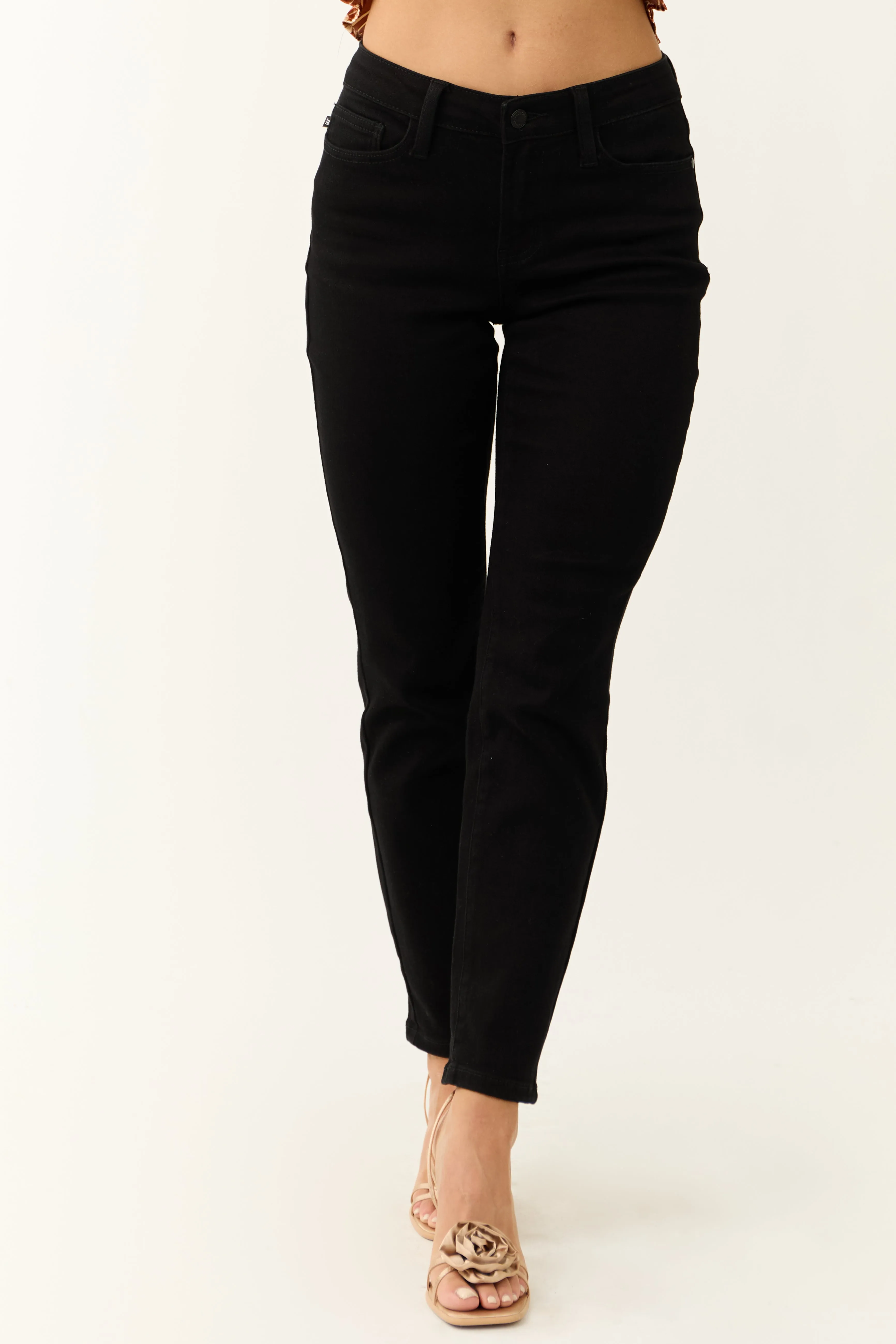 Judy Blue Black Non Distressed Skinny Jeans