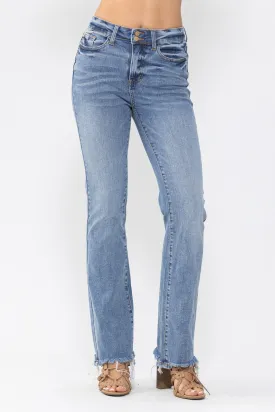 Judy Blue High Waist Double Button Bootcut Denim 88140