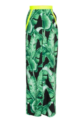 Jungle - Black Palm Pants (Neon Yellow)