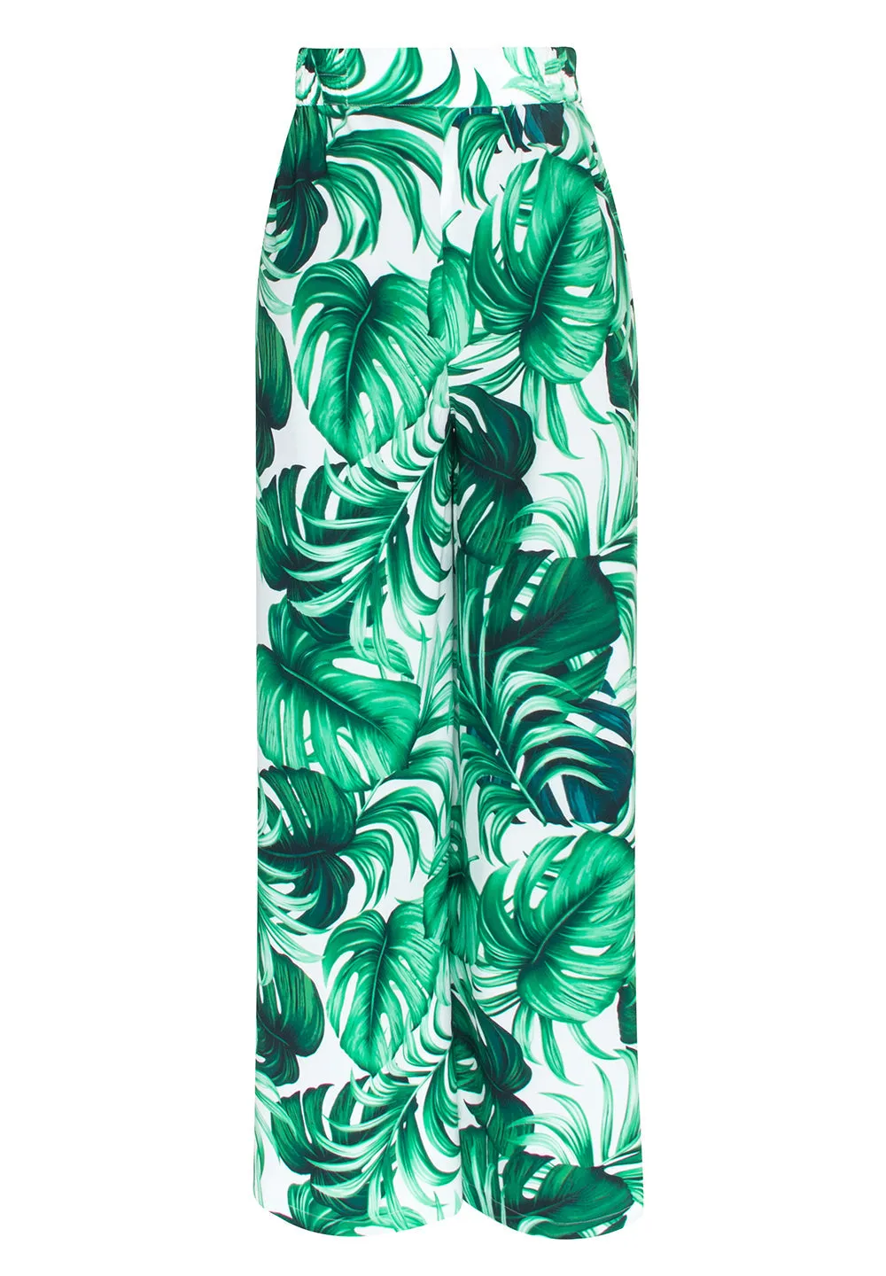 Jungle - Monstera White / Green Pants (Neon Pink)