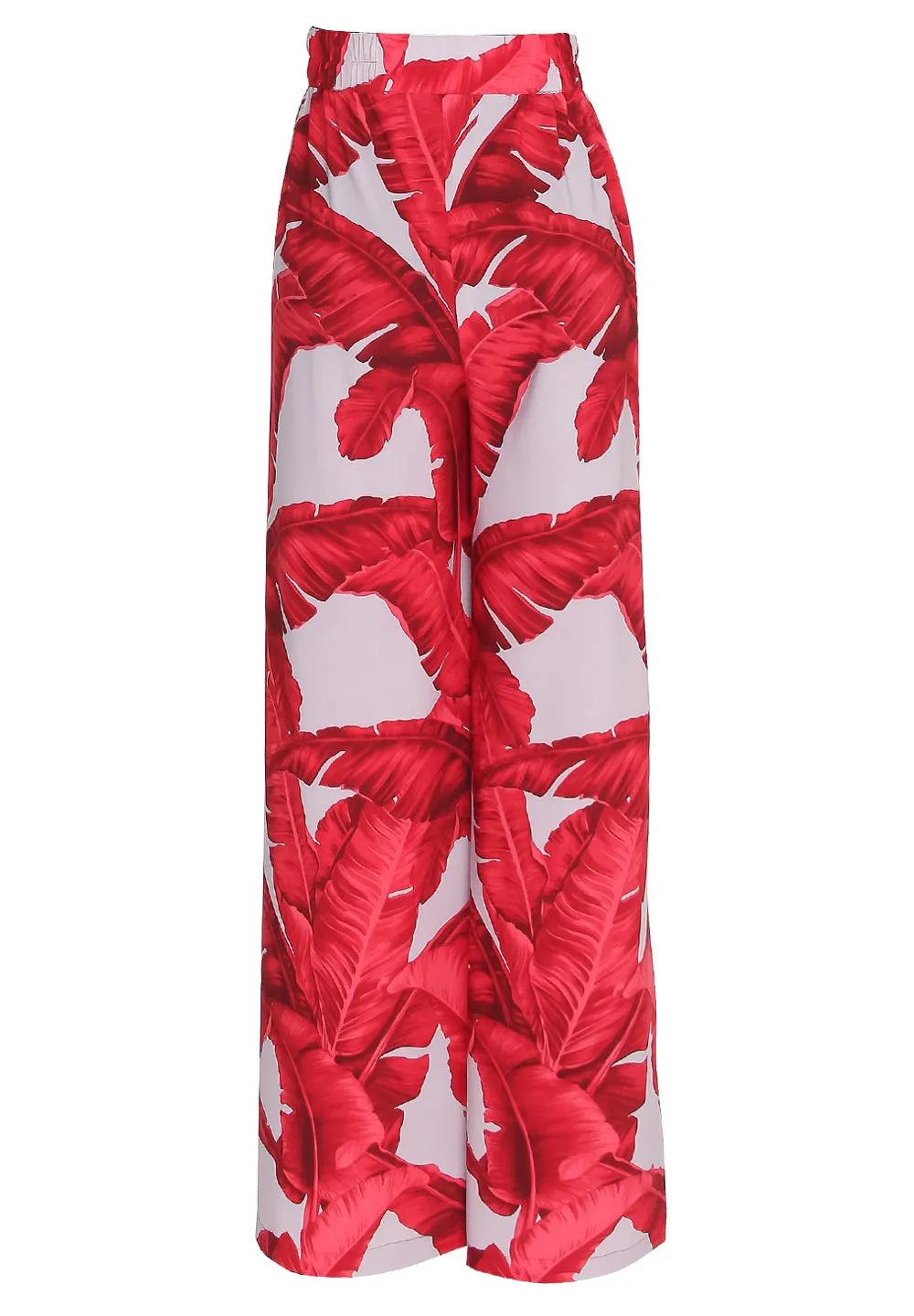 Jungle - Red / Grey Palm Pants (Grey)