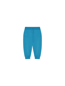 Kids Merino Wool Track Pants—electric blue