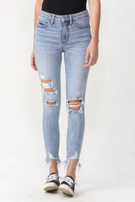 Lovervet Lauren Distressed High Rise Skinny Jeans