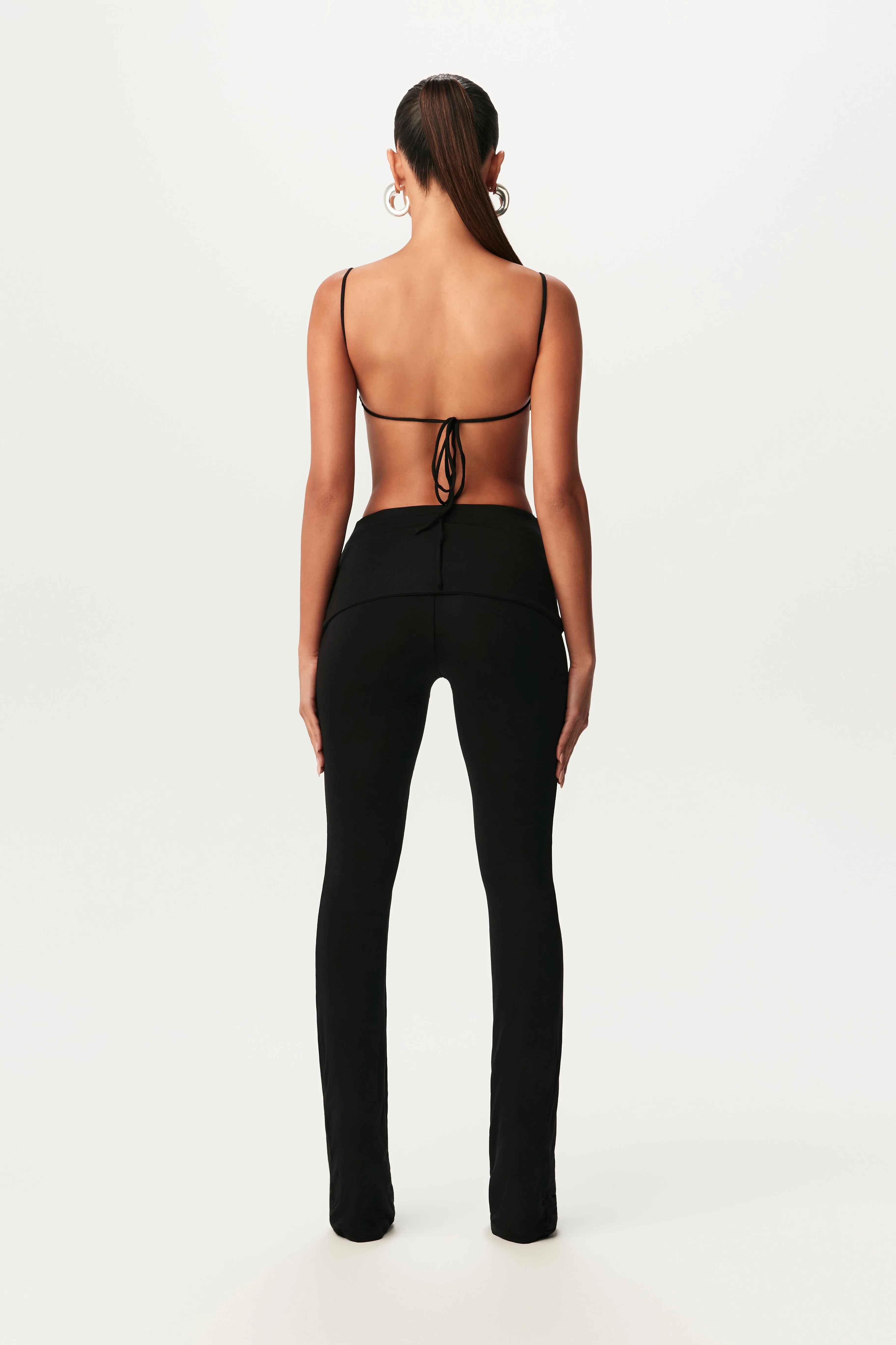 Modal Foldover Bootcut Pant