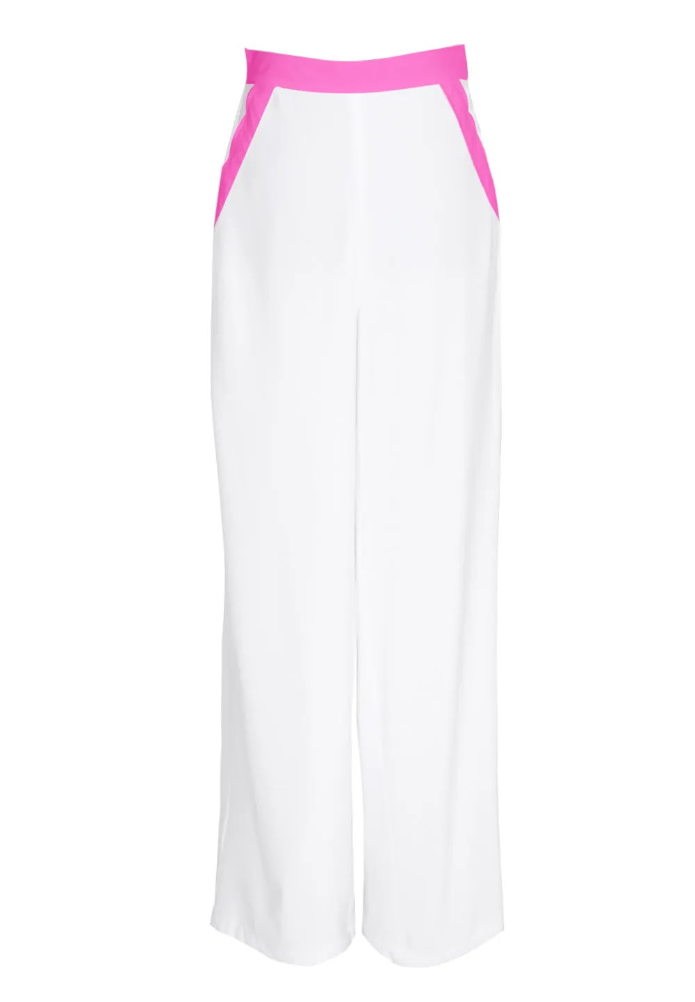 Monochrome - White Pants (Neon Pink)