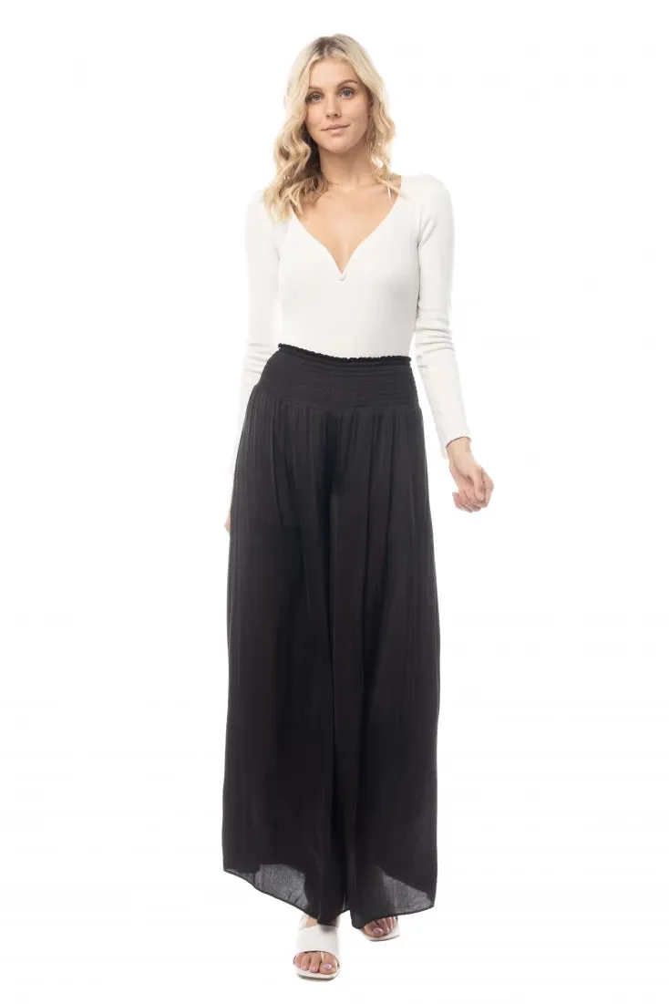 NZ fluid Palazzo Pant - Black