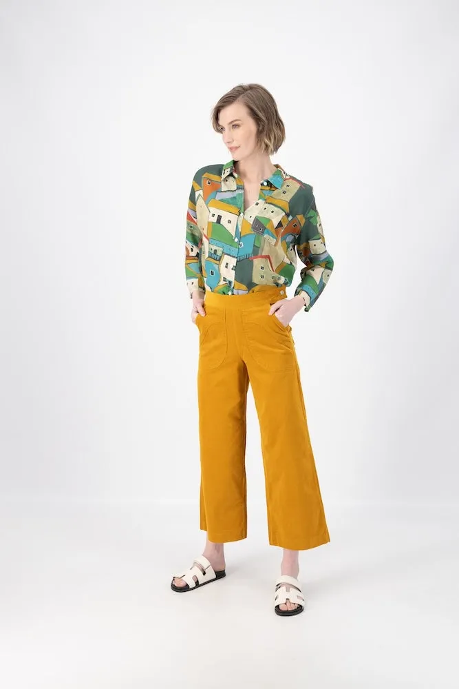 Olga de Polga Peggy Fine Cord Pants - Mustard Yellow