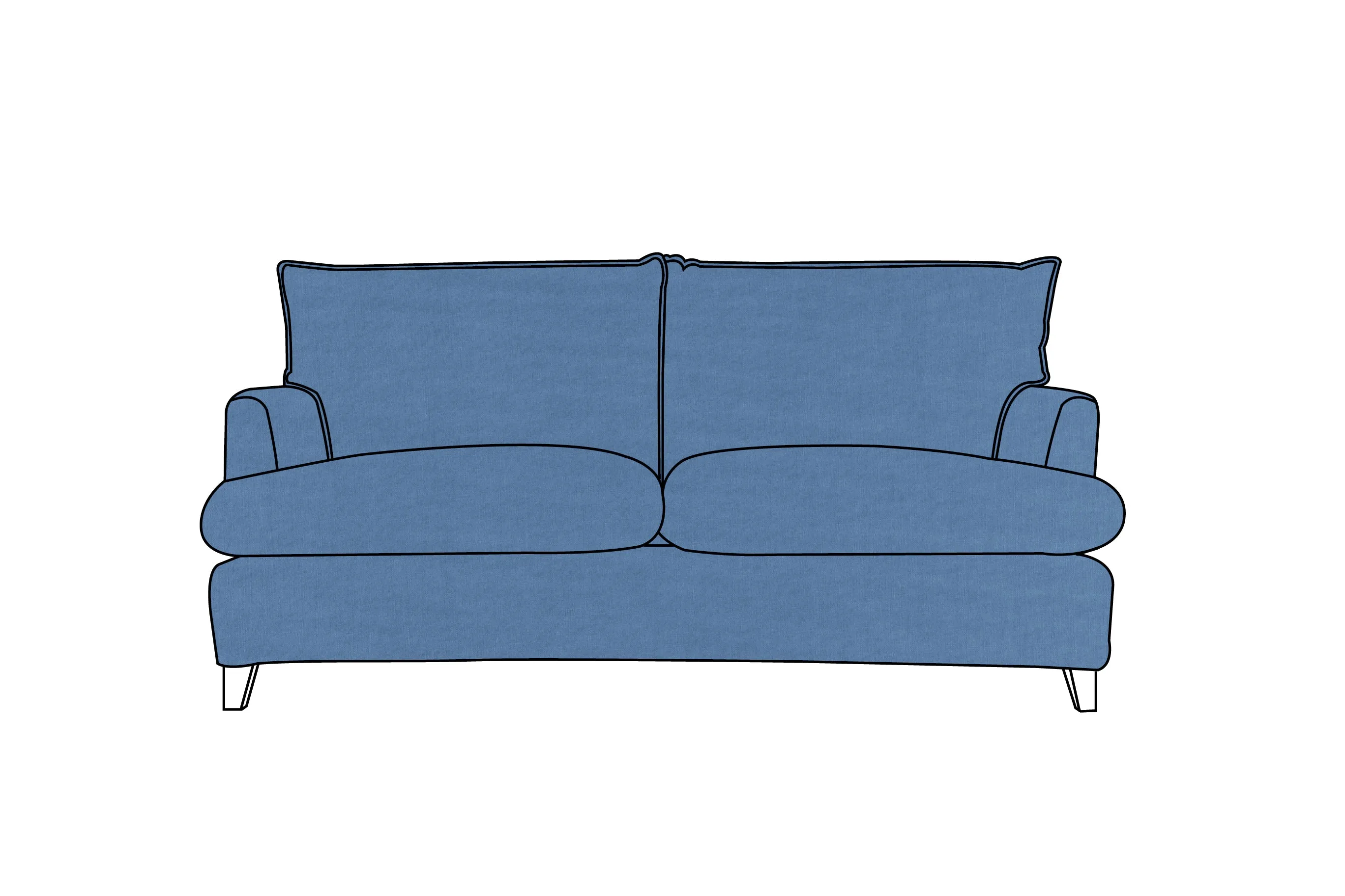 Padstow | 3 Seater Extra Loose Cover | Capri Blue