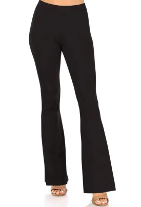 Pants - Zenana flared hem, black