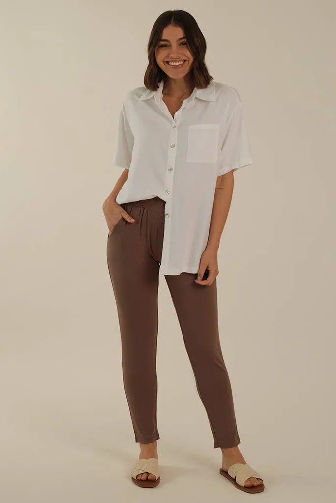 Peggy Bamboo Trouser - Mousse