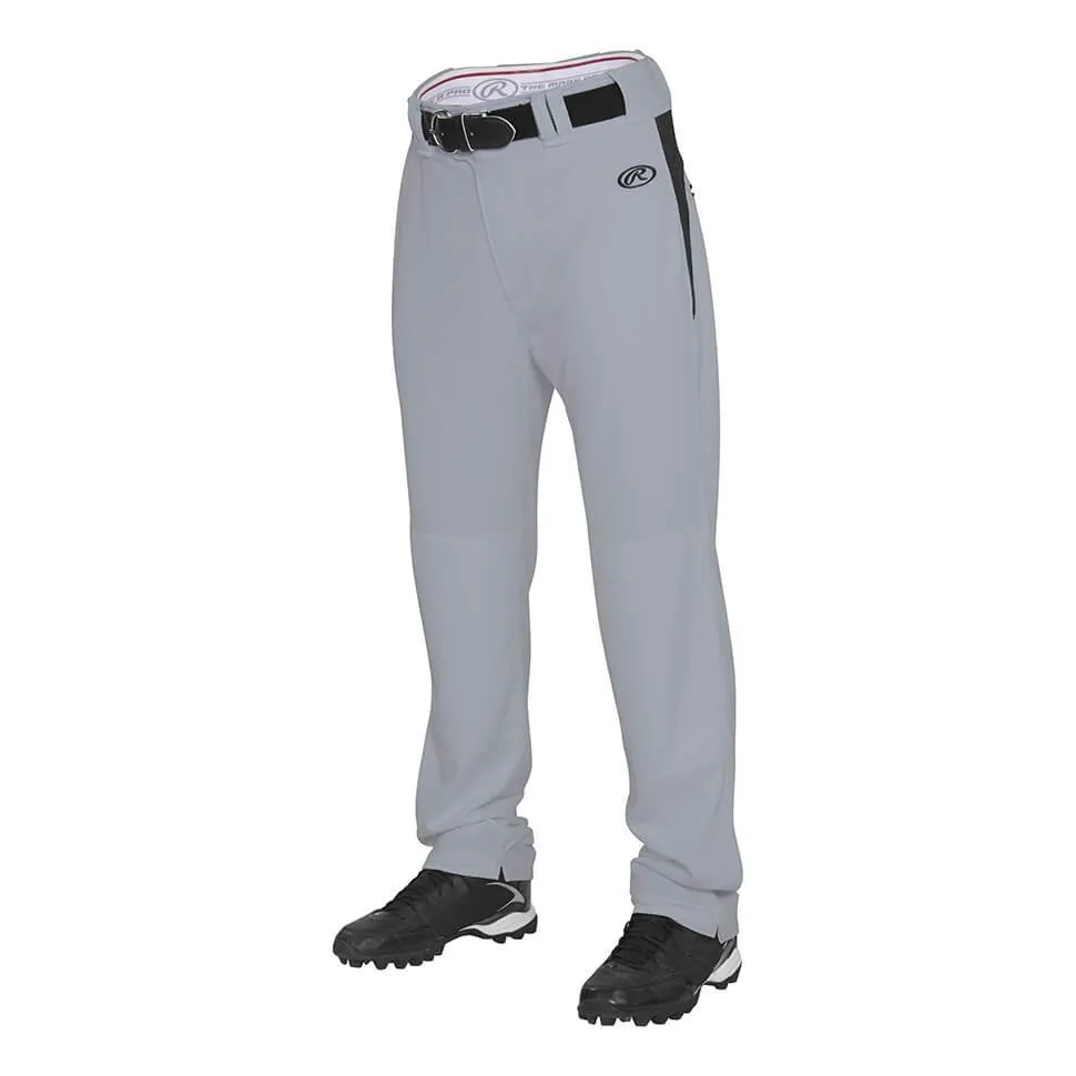 Rawlings Adult Semi-Relaxed V-Notch Plated Baseball Pants: BPVP2