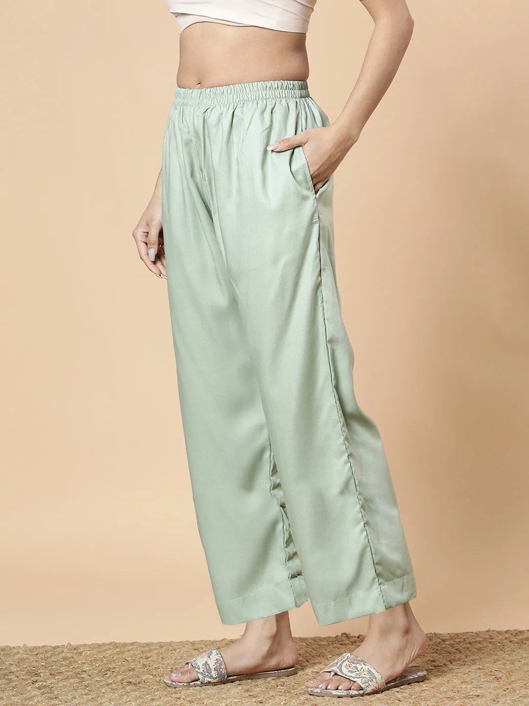 SageGreen Palazzo Pants