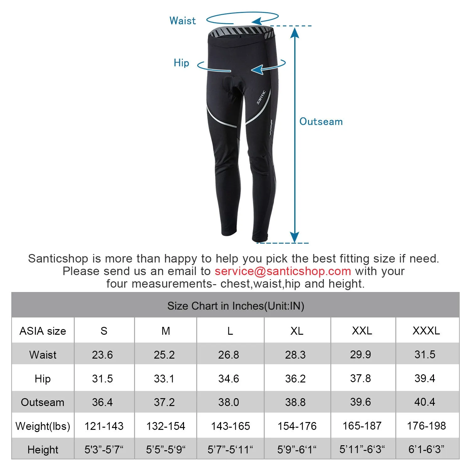 Santic Rini Cycling Pants Padded