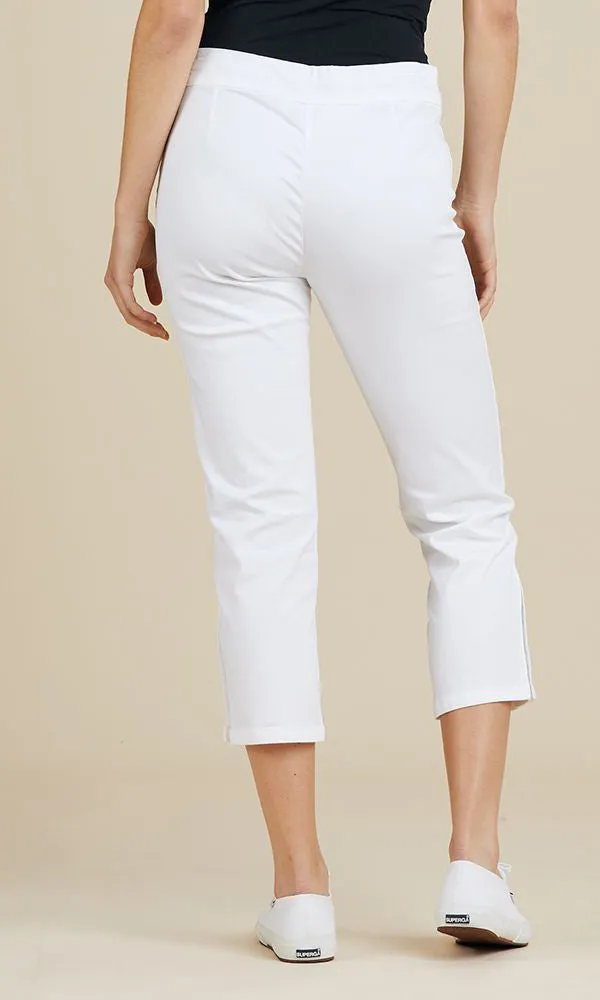 Stretch Cotton Twill Capri Pant, More Colours