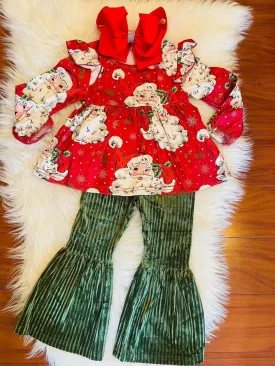 Vintage Santa with corduroy pants