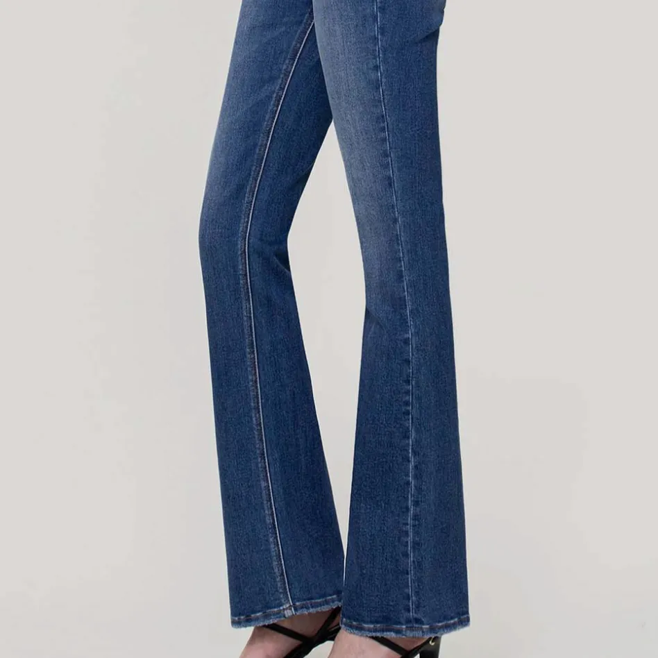 Walking on Sunshine Slim Dark Wash Bootcut Jeans