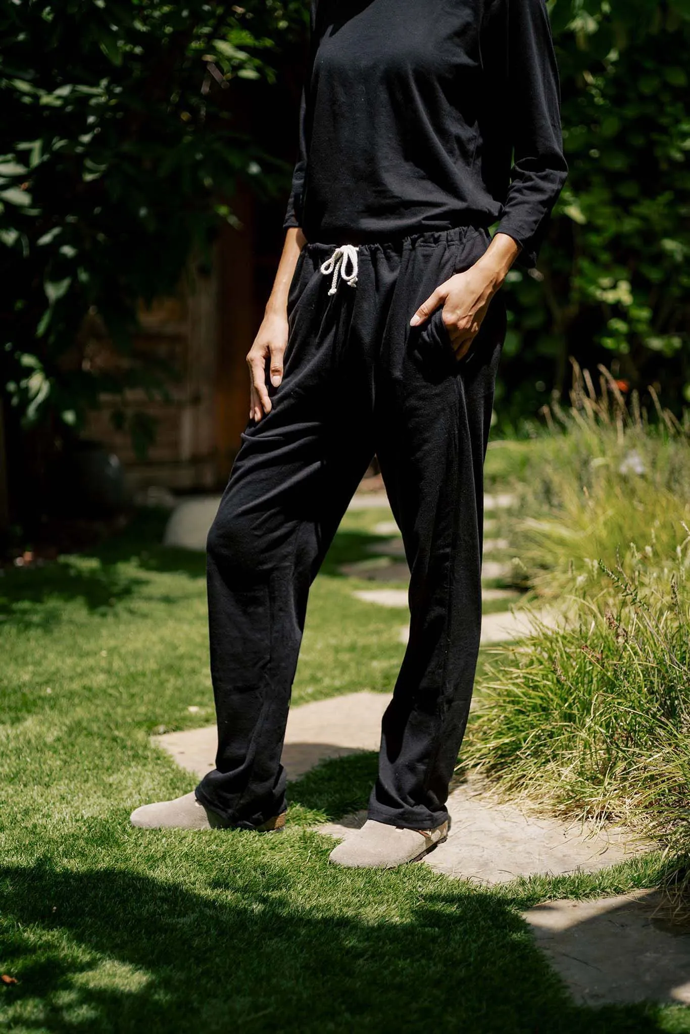 Women's Organic Lounge Pants in Black