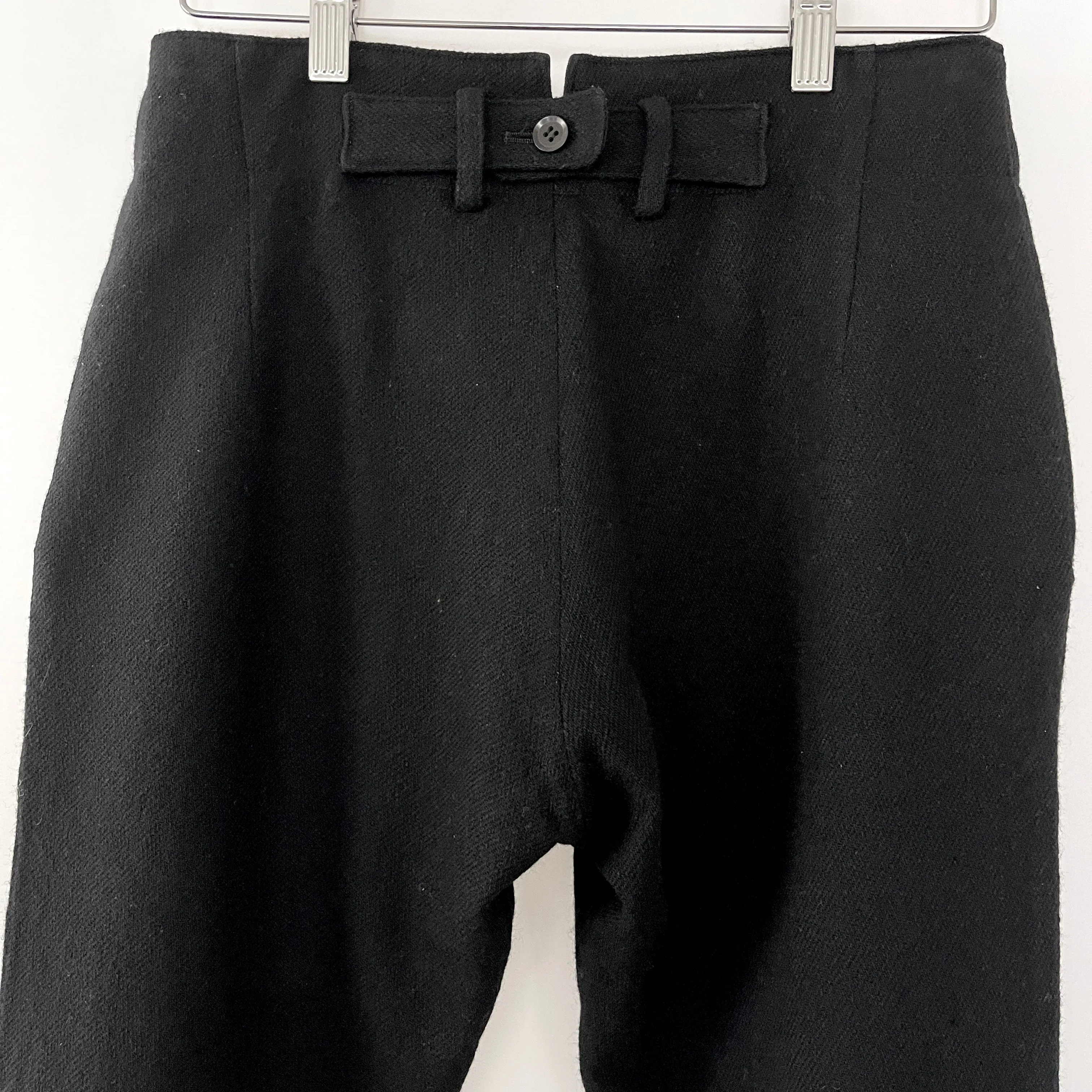 YOHJI YAMAMOTO Long Wool Shorts